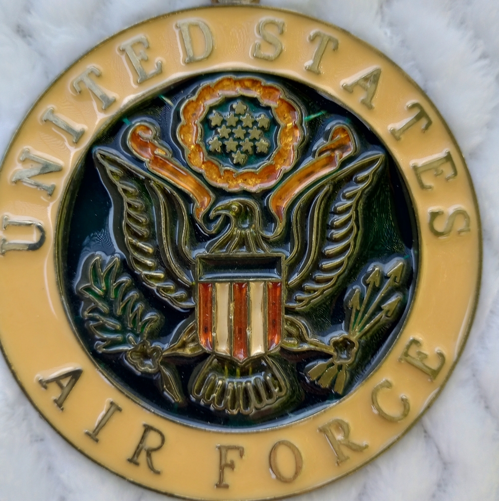 United States Air Force Christmas US Christmas ornament stained glass military